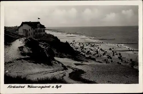 Ak Wenningstedt Braderup auf Sylt, Strand, Hotel