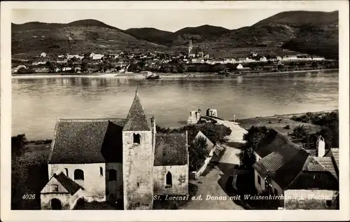 Ak St. Lorenzi an der Donau Niederösterreich, Weissenkirchen in der Wachau