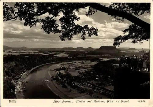 Ak Rathen an der Elbe Sächsische Schweiz, Elbetal und Bastei, 13484