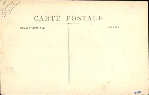 Ak Donzere Drôme, Vieille Porte d'Entree de la Grande Rue