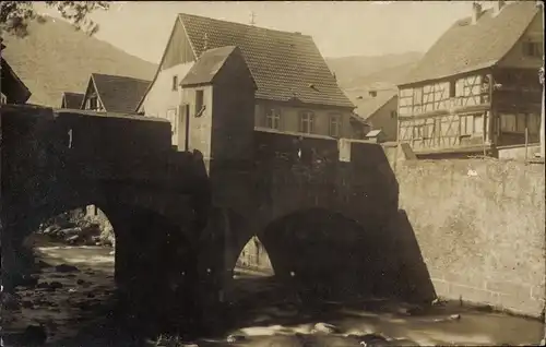 Foto Ak Elsass Haut Rhin, Brücke