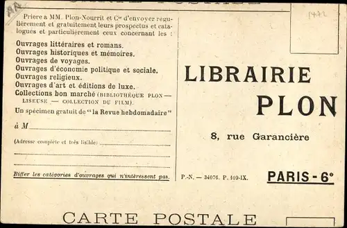 Ak Francis Carco, Le Roman de Francois Villon