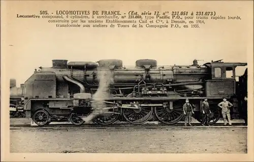 Ak Locomotives de France, Est, Machine No. 231.060 type Pacific P.O.