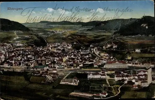 Ak Ebingen Albstadt in Württemberg, Gesamtansicht