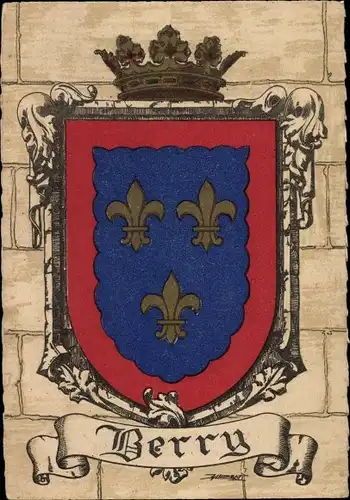 Wappen Ak Berry, province historique de la France