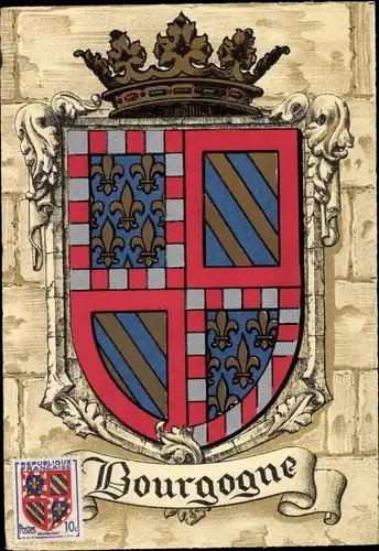 Wappen Ak Burgund, Bourgogne