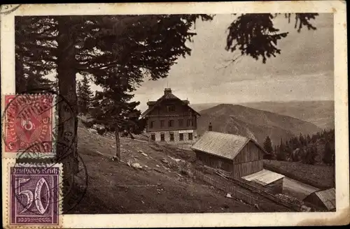 Ak Semmering in Niederösterreich, Sonnwendstein, Schüler-Alpenhaus