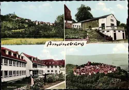 Ak Amöneburg in Hessen, Stiftschule, Philipp-Heinrich-Müller-Haus, Teilansicht