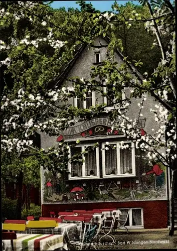 Ak Bad Wildungen in Nordhessen, Zum Knusperhäuschen, Cafe im Wildetal