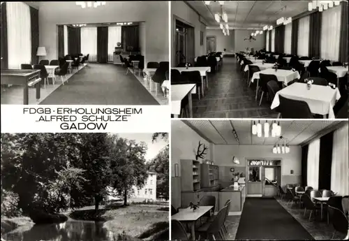 Ak Gadow Lanz in der Prignitz, FDGB Erholungsheim Alfred Schulze