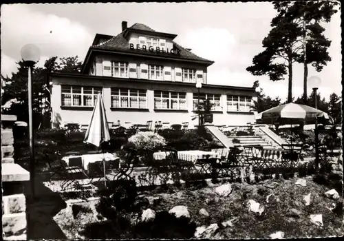 Ak Bickenbach an der Bergstraße Hessen, Hotel Bergblick mit Terrasse