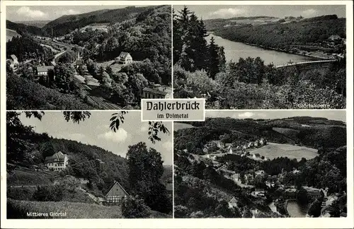 Ak Dahlerbrück Schalksmühle im Sauerland, Glörtalsperre, Mittleres Glörtal