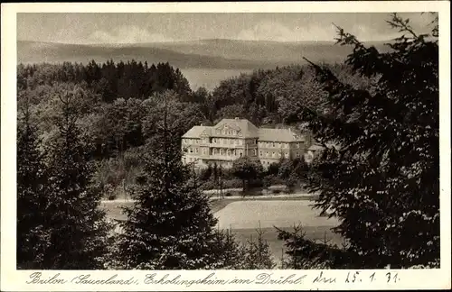 Ak Brilon im Sauerland, Erholungsheim am Drübel
