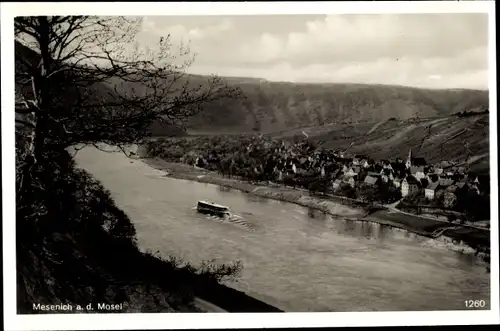 Ak Mesenich an der Mosel, Ort an der Mosel