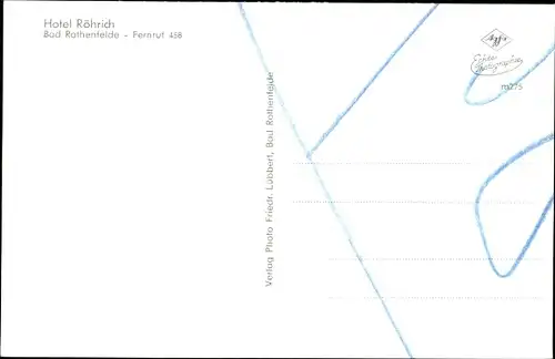 Ak Bad Rothenfelde am Teutoburger Wald, Hotel Röhrich