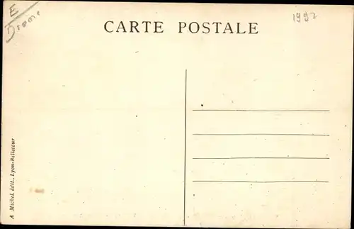 Ak Montjoyer Drôme, L'Abbaye de Notre Dame d'Aiguebelle, La Forge et la Charronnerie