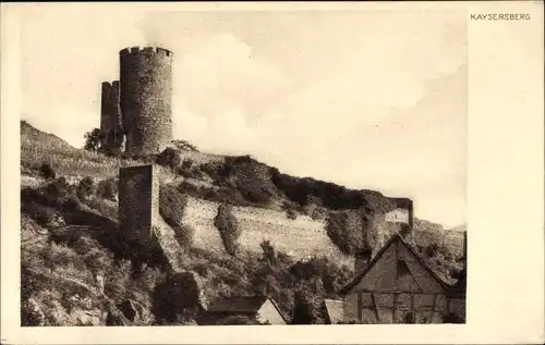 Ak Kaysersberg Elsass Haut Rhin, Burg Kaysersberg