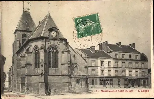 Ak Neuilly en Thelle Oise, L'Eglise