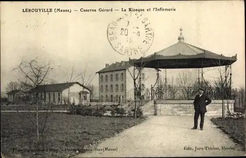 Ak Lerouville Lothringen Meuse, Caserne Gerard, Le Kiosque et l'Infirmerie