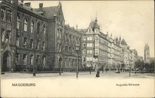 Ak Magdeburg, Augustastraße