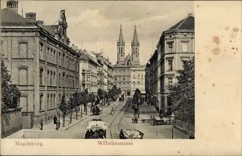 Ak Magdeburg, Wilhelmstraße