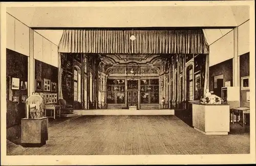 Ak Magdeburg, Deutsche Theaterausstellung 1927, Dekoration der Uraufführung von Schiller's Räubern