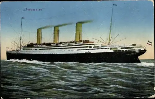 Ak Dampfer Imperator der Hamburg Amerika Linie, HAPAG