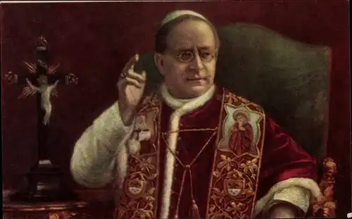 Künstler Ak Papst Pius XI, Portrait, 1922-1939