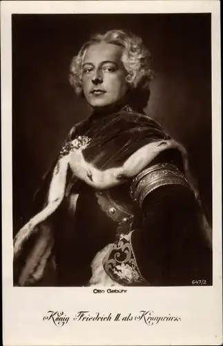 Ak Schauspieler Otto Gebühr, Portrait, König Friedrich II als Kronprinz, Ross Verlag 647 2