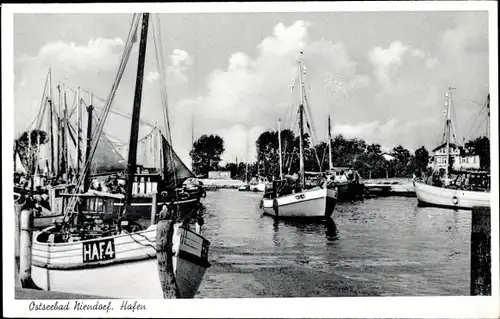 Ak Niendorf Timmendorfer Strand Ostholstein, Hafen