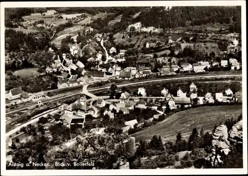 Ak Aistaig Oberndorf am Neckar Schwarzwald, Blick v. Bollerfels