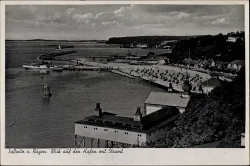 Ak Sassnitz auf Rügen, Hafen und Strand