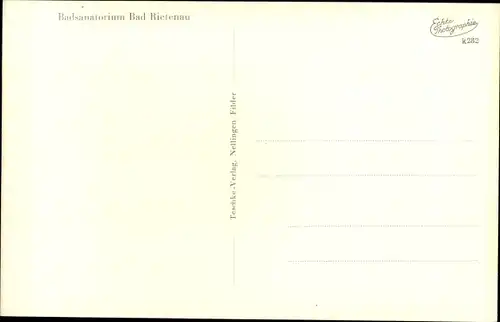 Ak Rietenau Aspach in Baden Württemberg, Badsanatorium