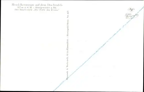 Ak Königswinter am Rhein, Drachenfels