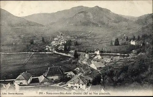 Ak Nans sous Sainte Anne Doubs, Vue generale