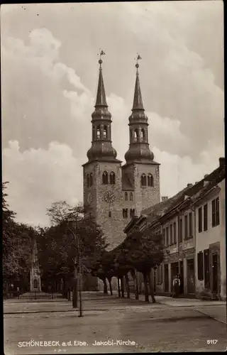 Ak Schönebeck an der Elbe, Jakobikirche