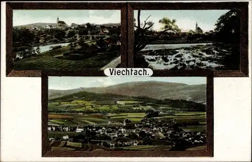 Ak Viechtach im Bayerischen Wald Niederbayern, Gesamtansicht