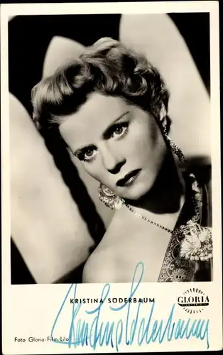 Ak Schauspielerin Kristina Söderbaum, Portrait, Autogramm
