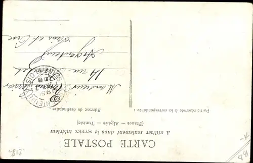 Ak Mädchen spielt mit Puppe