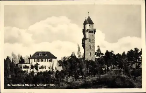 Ak Arnstadt Thüringen, Berggasthaus Alteburg