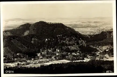 Foto Ak Oybin in der Oberlausitz, Ort mit Umgebung