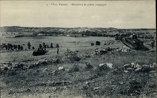 Ak Chars d'Assaut, Manoeuvre en pleine campagne