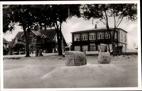 Ak Ostseebad Niendorf Timmendorfer Strand, Pension u. Café Friedrichsruh, Strand