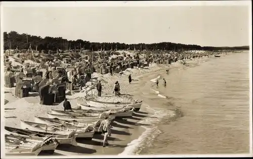 Foto Ak Ostseebad Göhren auf Rügen, Strand