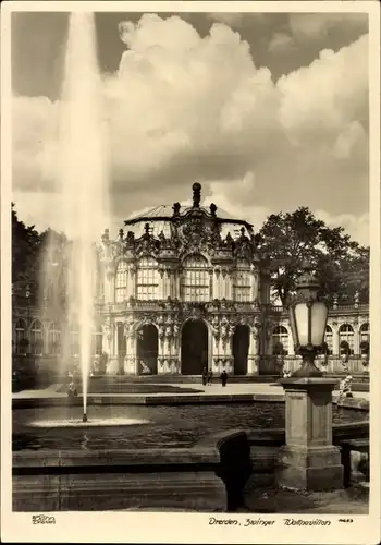 Ak Dresden, Zwinger, Wallpavillon