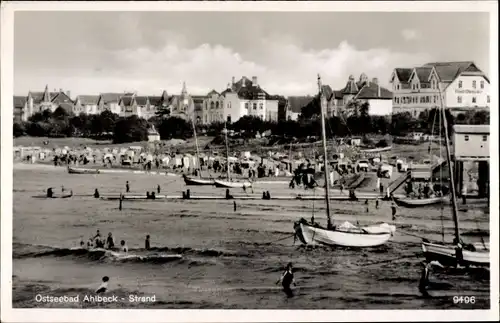 Ak Ostseebad Ahlbeck Heringsdorf auf Usedom, Strand