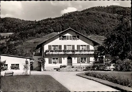 Ak Freiburg im Breisgau, Pension Adler Garni, Unterglattertal