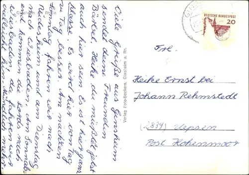 Ak Ginsheim Gustavsburg am Rhein, Rhein, Ufer