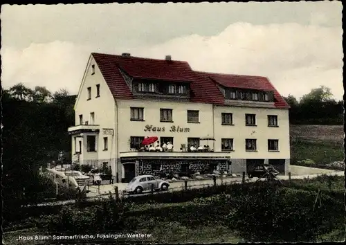 Ak Fussingen Waldbrunn im Westerwald, Pension Haus Blum
