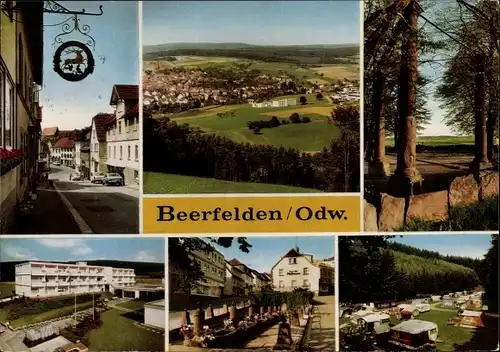 Ak Beerfelden Oberzent im Odenwald, Ortsansichten, Campingplatz
